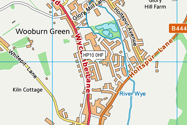 Wooburn Green Primary School map (HP10 0HF) - OS VectorMap District (Ordnance Survey)