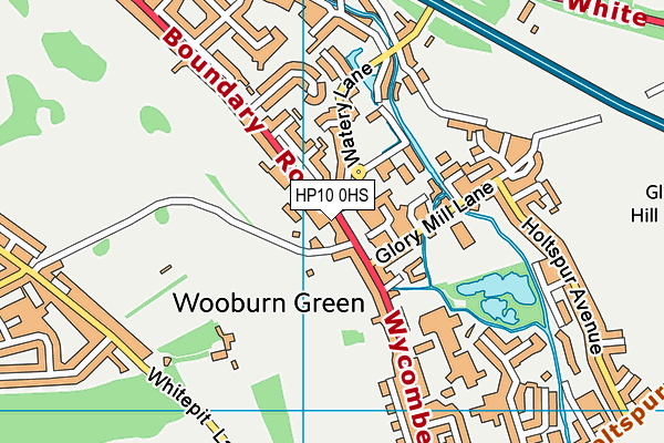 HP10 0HS map - OS VectorMap District (Ordnance Survey)