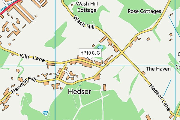 HP10 0JG map - OS VectorMap District (Ordnance Survey)