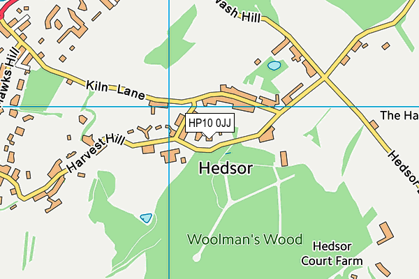 HP10 0JJ map - OS VectorMap District (Ordnance Survey)