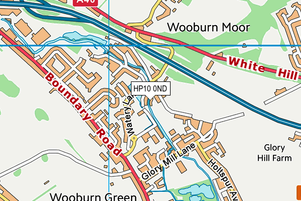 HP10 0ND map - OS VectorMap District (Ordnance Survey)