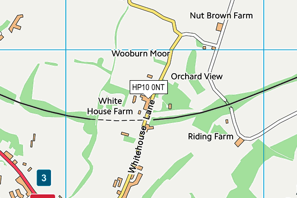 HP10 0NT map - OS VectorMap District (Ordnance Survey)