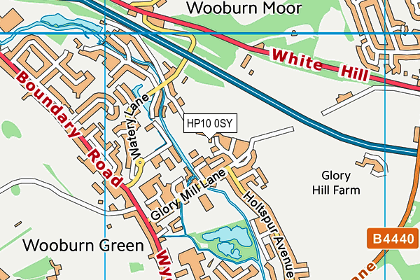 HP10 0SY map - OS VectorMap District (Ordnance Survey)