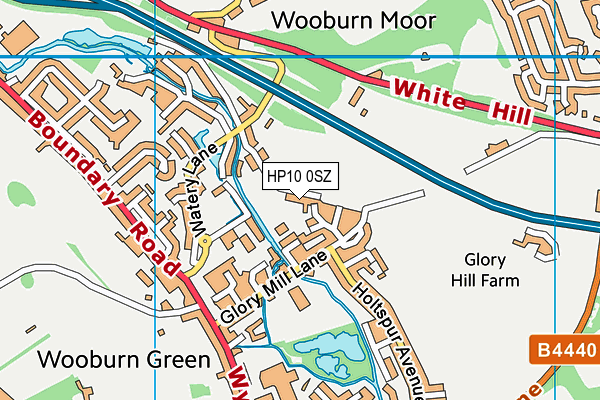 HP10 0SZ map - OS VectorMap District (Ordnance Survey)