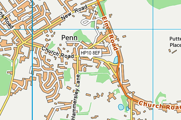 Tylers Green First School map (HP10 8EF) - OS VectorMap District (Ordnance Survey)
