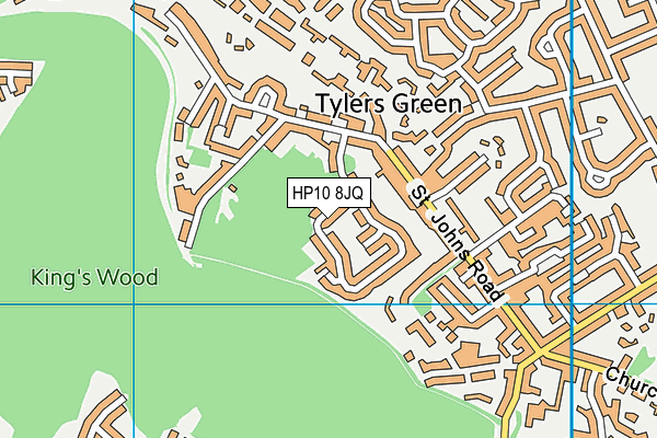 Map of THE THICKET GROUP LTD at district scale