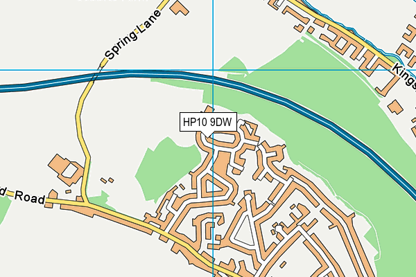 HP10 9DW map - OS VectorMap District (Ordnance Survey)