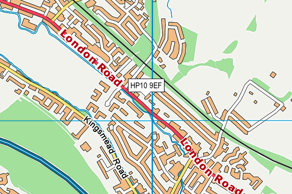 HP10 9EF map - OS VectorMap District (Ordnance Survey)