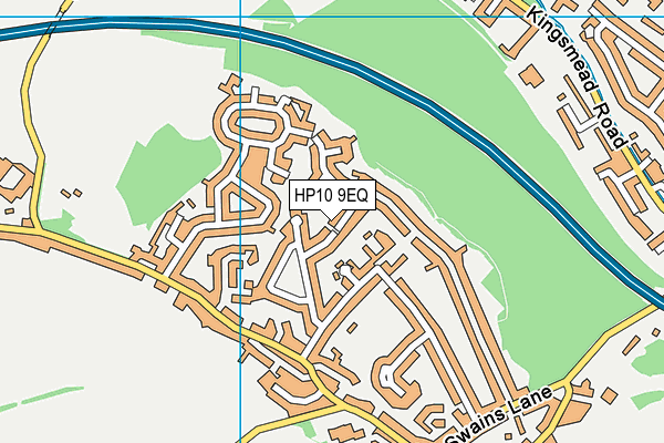 HP10 9EQ map - OS VectorMap District (Ordnance Survey)