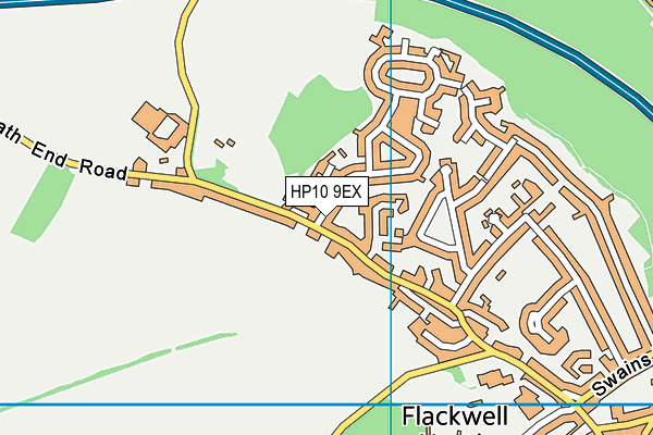 HP10 9EX map - OS VectorMap District (Ordnance Survey)