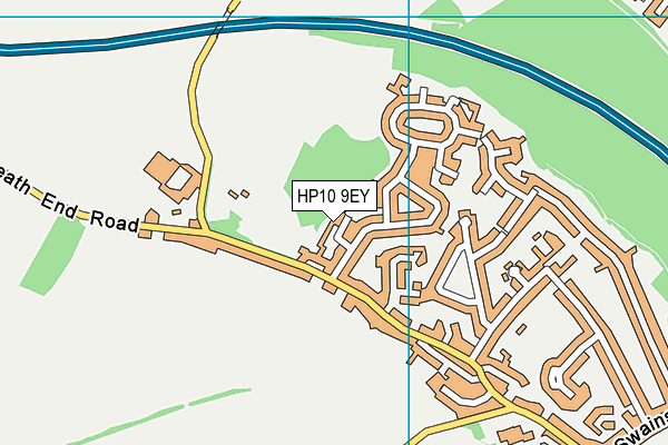 HP10 9EY map - OS VectorMap District (Ordnance Survey)