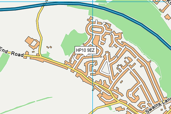 HP10 9EZ map - OS VectorMap District (Ordnance Survey)