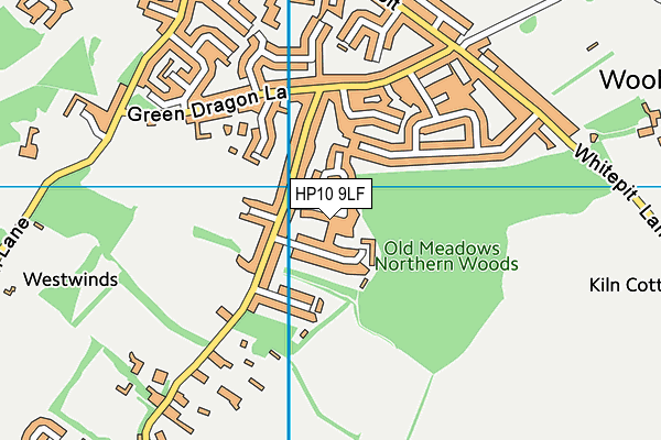 HP10 9LF map - OS VectorMap District (Ordnance Survey)