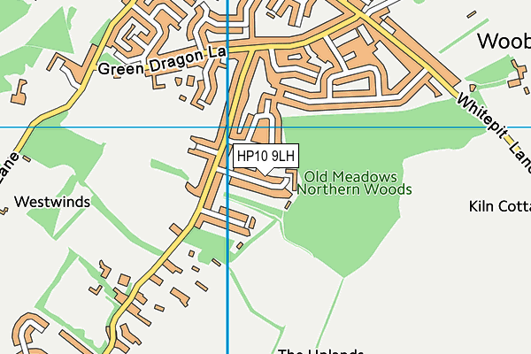 HP10 9LH map - OS VectorMap District (Ordnance Survey)