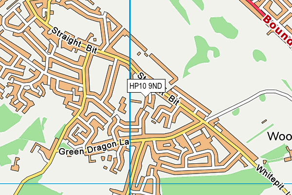 HP10 9ND map - OS VectorMap District (Ordnance Survey)