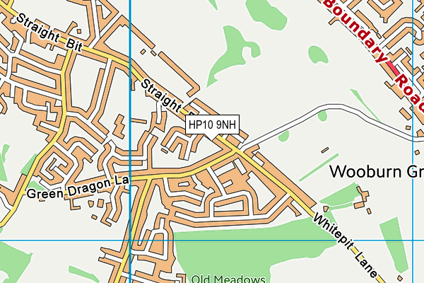 HP10 9NH map - OS VectorMap District (Ordnance Survey)