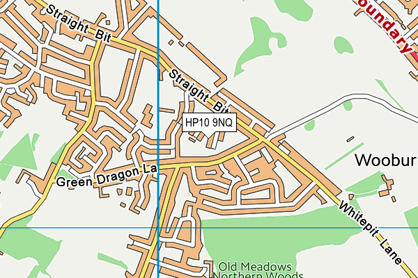 HP10 9NQ map - OS VectorMap District (Ordnance Survey)