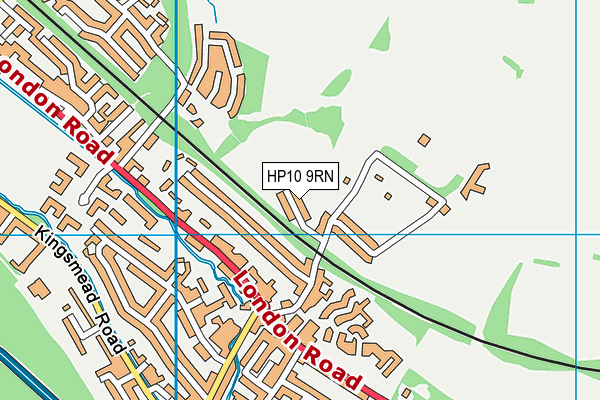HP10 9RN map - OS VectorMap District (Ordnance Survey)