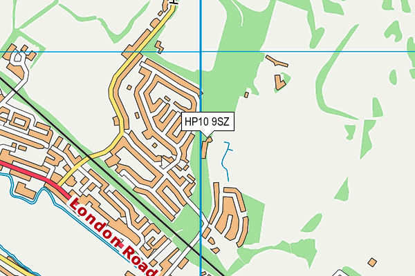 Wycombe Heights Golf Centre map (HP10 9SZ) - OS VectorMap District (Ordnance Survey)