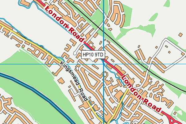 HP10 9TD map - OS VectorMap District (Ordnance Survey)
