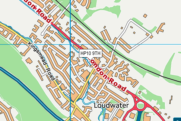 HP10 9TH map - OS VectorMap District (Ordnance Survey)