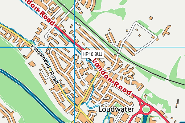 HP10 9UJ map - OS VectorMap District (Ordnance Survey)