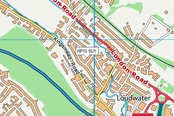 HP10 9UY map - OS VectorMap District (Ordnance Survey)