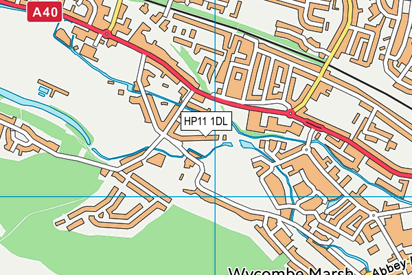 HP11 1DL map - OS VectorMap District (Ordnance Survey)