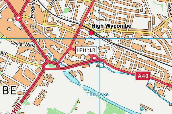 HP11 1LR map - OS VectorMap District (Ordnance Survey)