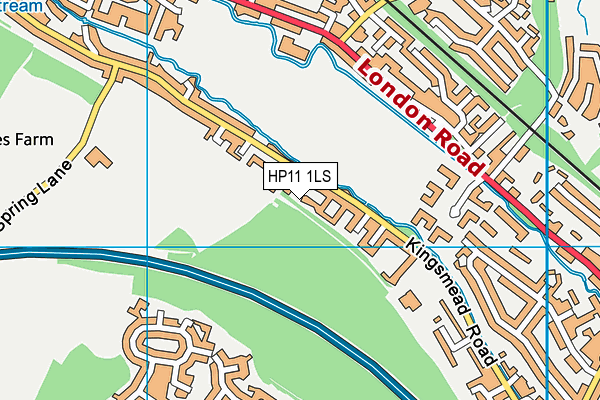 HP11 1LS map - OS VectorMap District (Ordnance Survey)