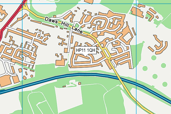 HP11 1QH map - OS VectorMap District (Ordnance Survey)