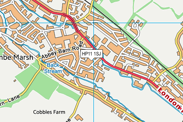 HP11 1SJ map - OS VectorMap District (Ordnance Survey)