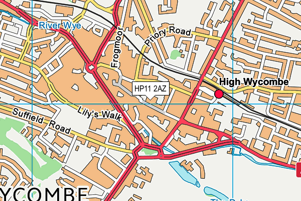 HP11 2AZ map - OS VectorMap District (Ordnance Survey)