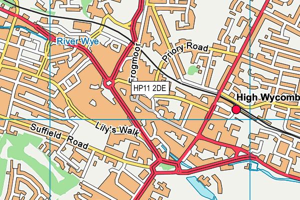 HP11 2DE map - OS VectorMap District (Ordnance Survey)