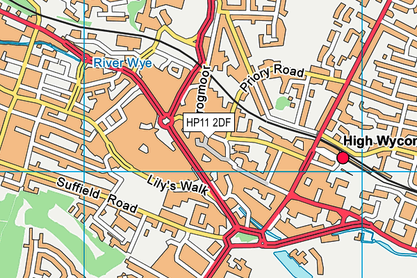 HP11 2DF map - OS VectorMap District (Ordnance Survey)