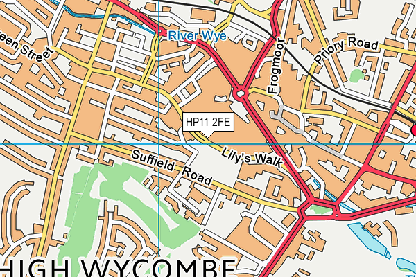 HP11 2FE map - OS VectorMap District (Ordnance Survey)