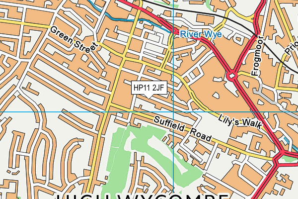 HP11 2JF map - OS VectorMap District (Ordnance Survey)