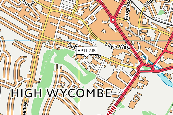 HP11 2JS map - OS VectorMap District (Ordnance Survey)