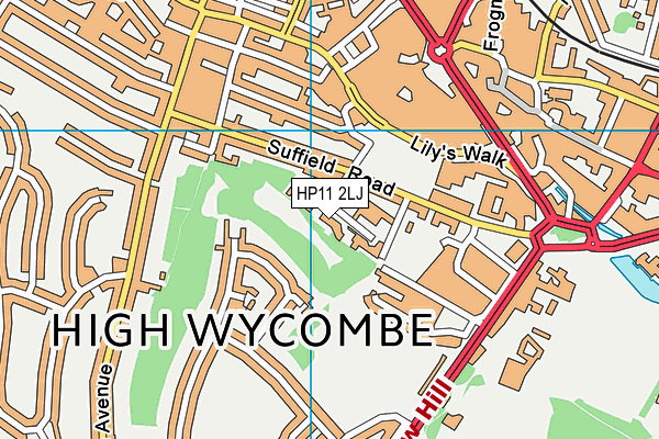 HP11 2LJ map - OS VectorMap District (Ordnance Survey)