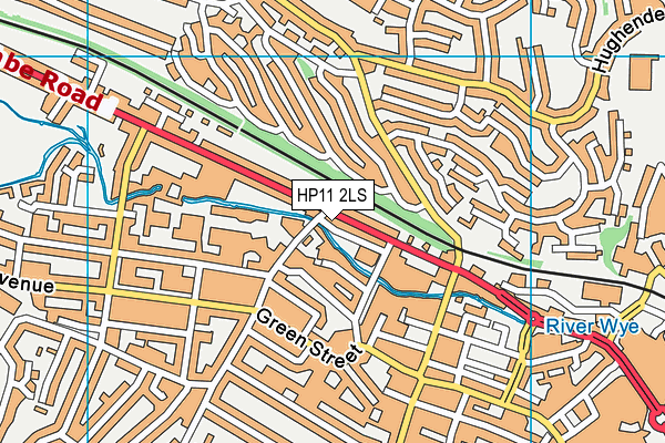 HP11 2LS map - OS VectorMap District (Ordnance Survey)