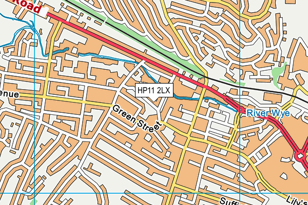 HP11 2LX map - OS VectorMap District (Ordnance Survey)