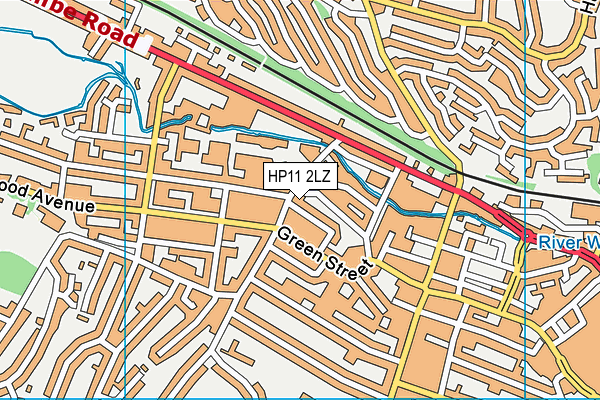 HP11 2LZ map - OS VectorMap District (Ordnance Survey)
