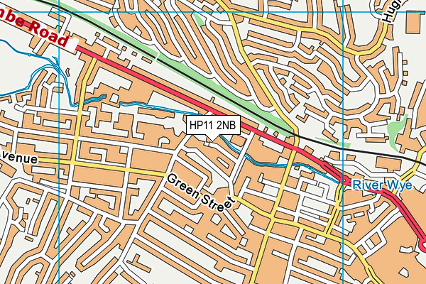 HP11 2NB map - OS VectorMap District (Ordnance Survey)