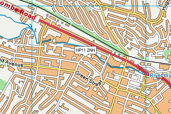 HP11 2NH map - OS VectorMap District (Ordnance Survey)