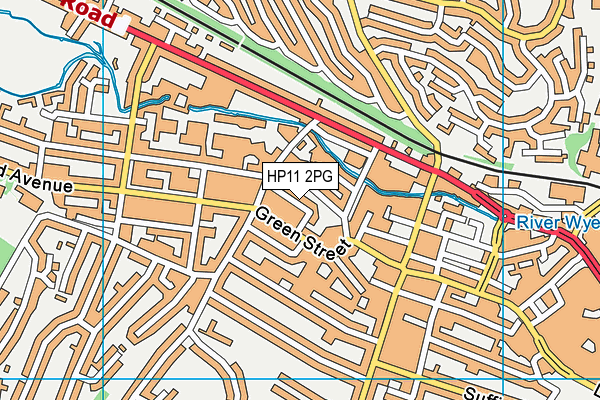 HP11 2PG map - OS VectorMap District (Ordnance Survey)