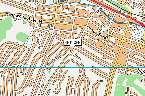 HP11 2PN map - OS VectorMap District (Ordnance Survey)