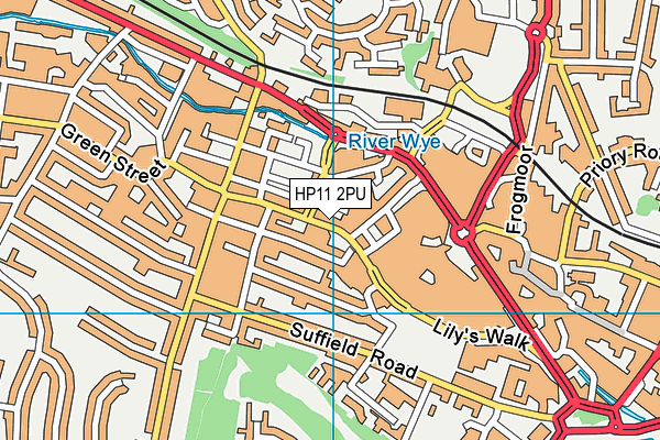 HP11 2PU map - OS VectorMap District (Ordnance Survey)