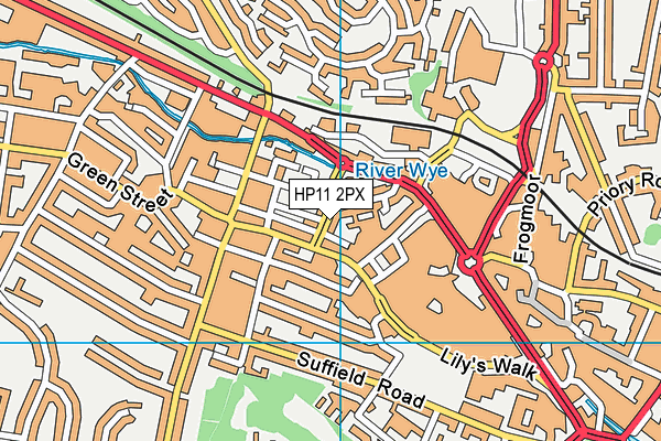 HP11 2PX map - OS VectorMap District (Ordnance Survey)