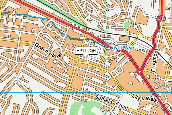 HP11 2QH map - OS VectorMap District (Ordnance Survey)