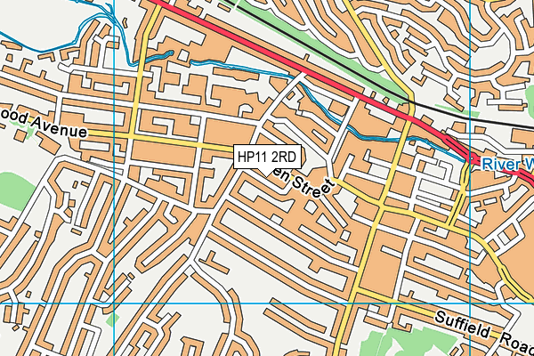 HP11 2RD map - OS VectorMap District (Ordnance Survey)